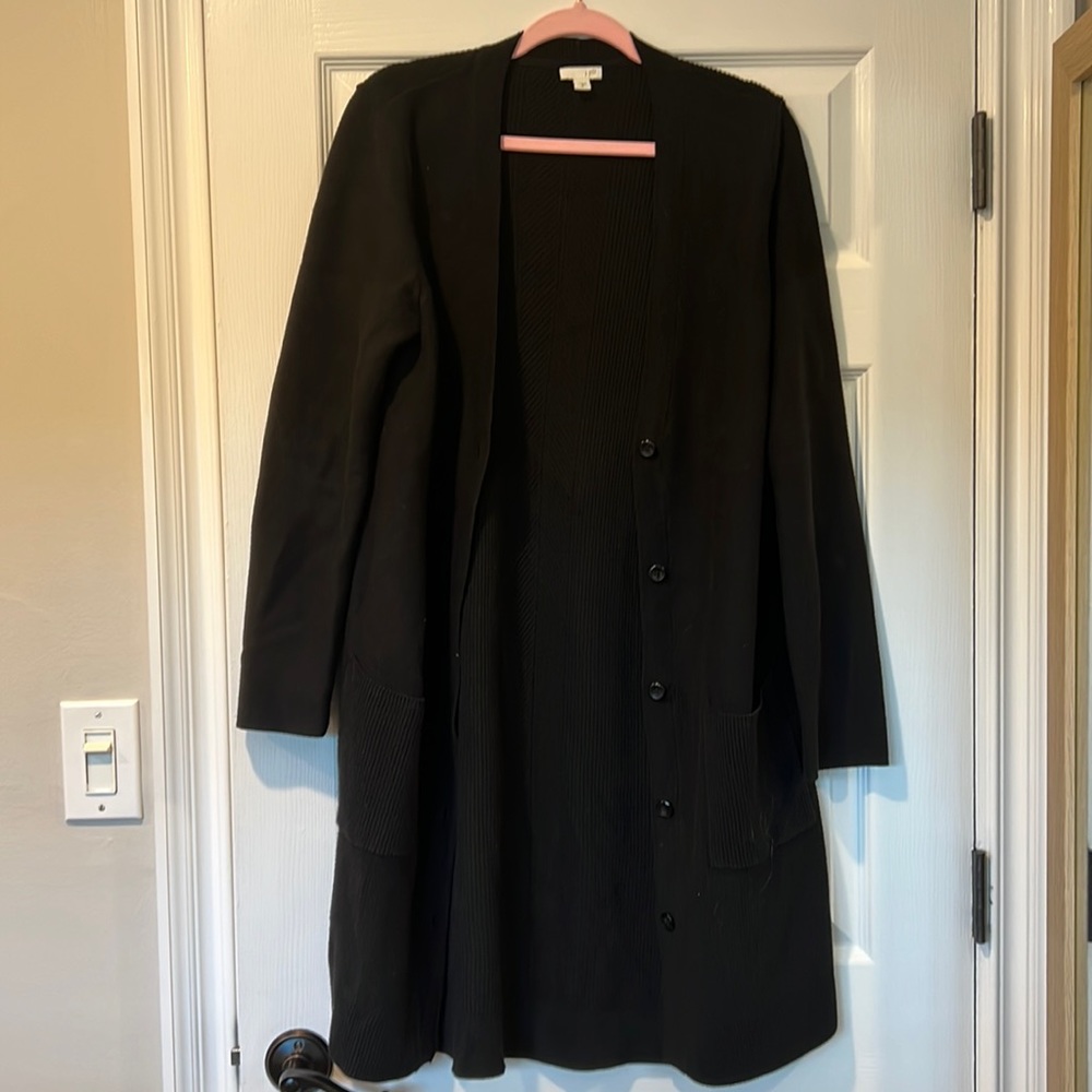 JJill Black Button down cardigan
